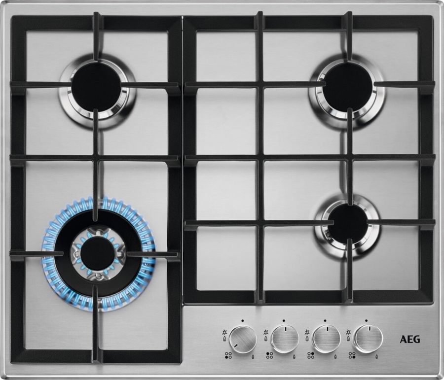 AEG HGB64400SM 3000 Slimline Inbouw Gaskookplaat