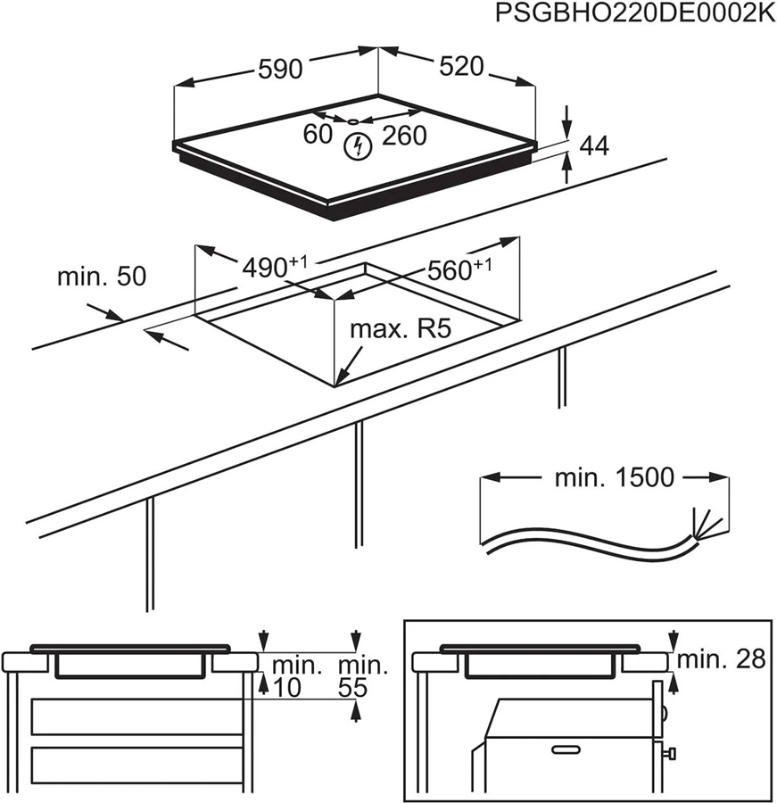 aeg-tn64ia0bfb-5000-inbouw-inductiekookplaat-60-cm - Mammafina