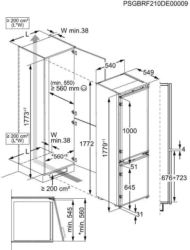 aeg-tsc7g181ds-7000-greenzone-inbouw-koel-vriescombinatie - Mammafina