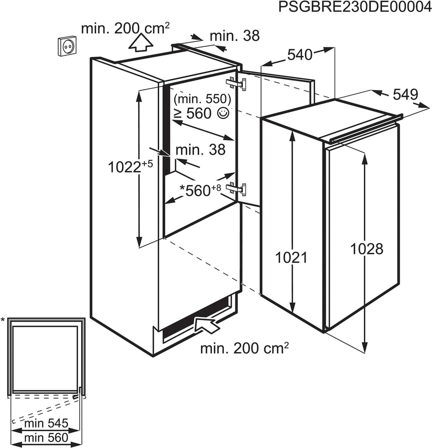 aeg-tsk5o101es-inbouw-koelkast - Mammafina