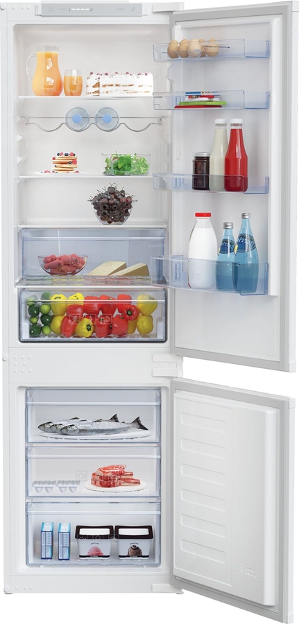 Beko BCSA283E4SN koelvries-combinatie