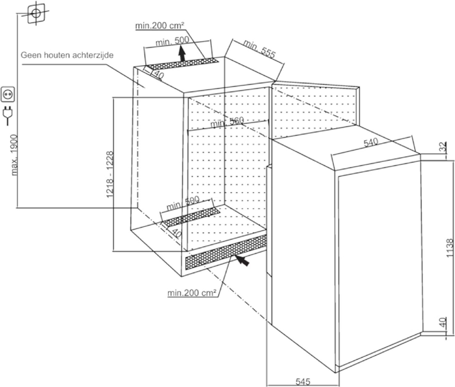 beko-blsa210m4sn-inbouw-koelkast - Mammafina