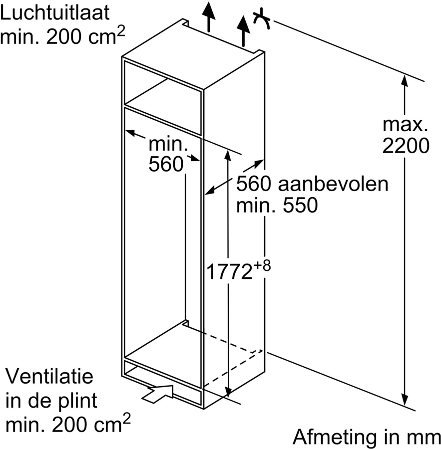 bosch-kir81edd0-serie-6-exclusiv-inbouw-koelkast - Mammafina