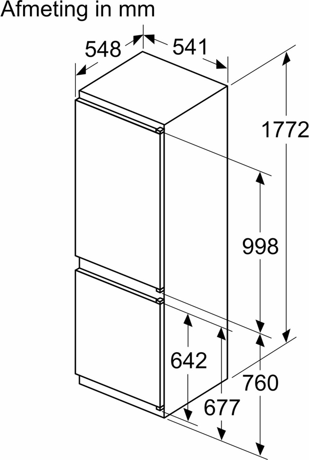 bosch-kiv86nse0-serie-2-inbouw-koel-vriescombinatie - Mammafina