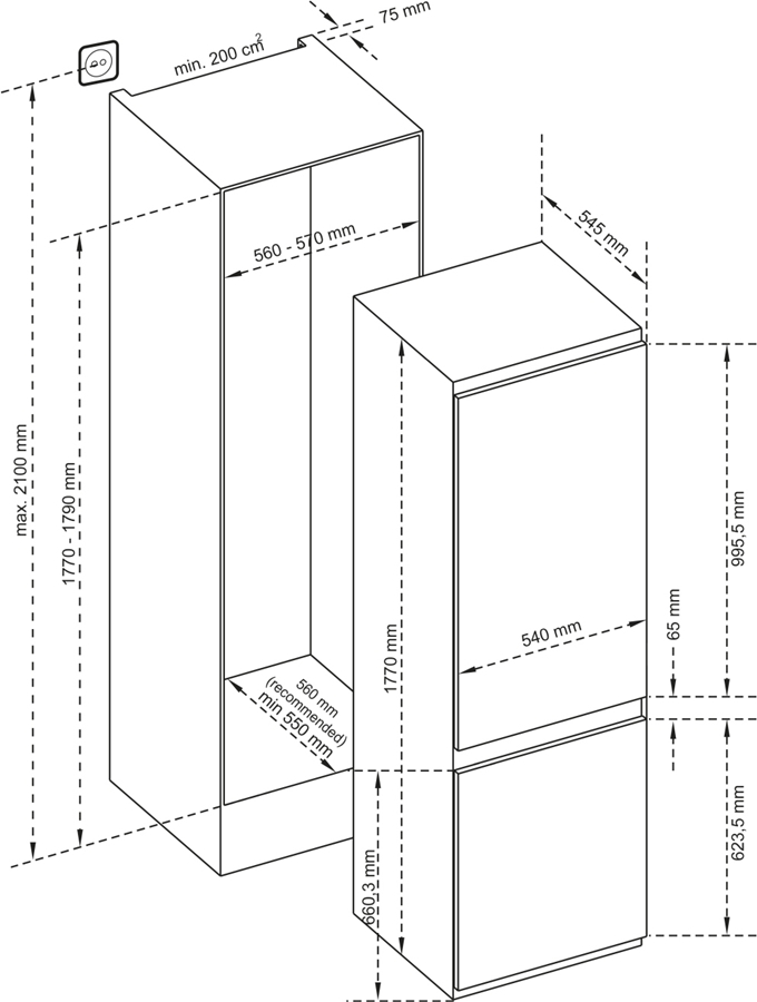 inventum-ikv1788s-inbouw-koel-vriescombinatie - Mammafina