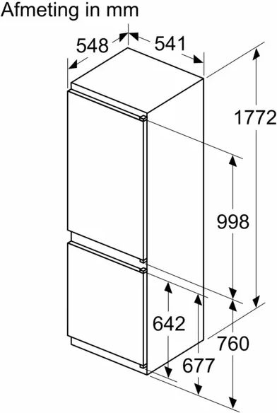 siemens-ki86vvse0-iq300-inbouw-koel-vriescombinatie - Mammafina