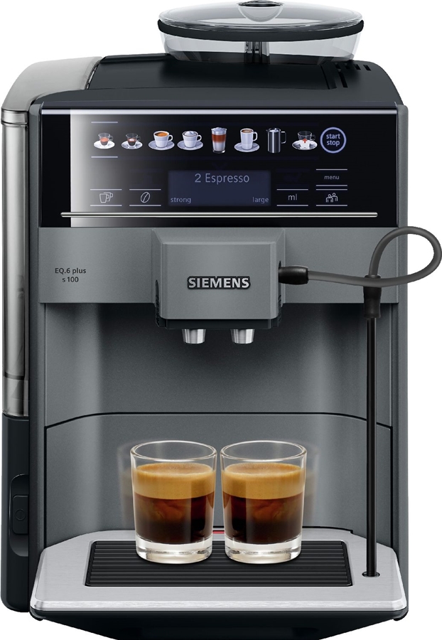 Siemens TE651209RW EQ.6 plus s100 Volautomatische Koffiemachine - Metallic Diamant Titanium