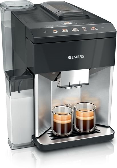 Siemens TQ515R03 EQ500 Volautomatische Koffiemachine - RVS - Piano Zwart
