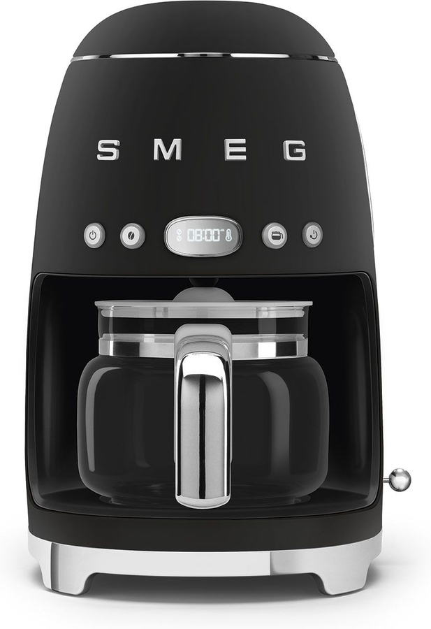 SMEG DCF02BLMEU 50's Style Koffiemachine - Filterkoffie - Mat Zwart