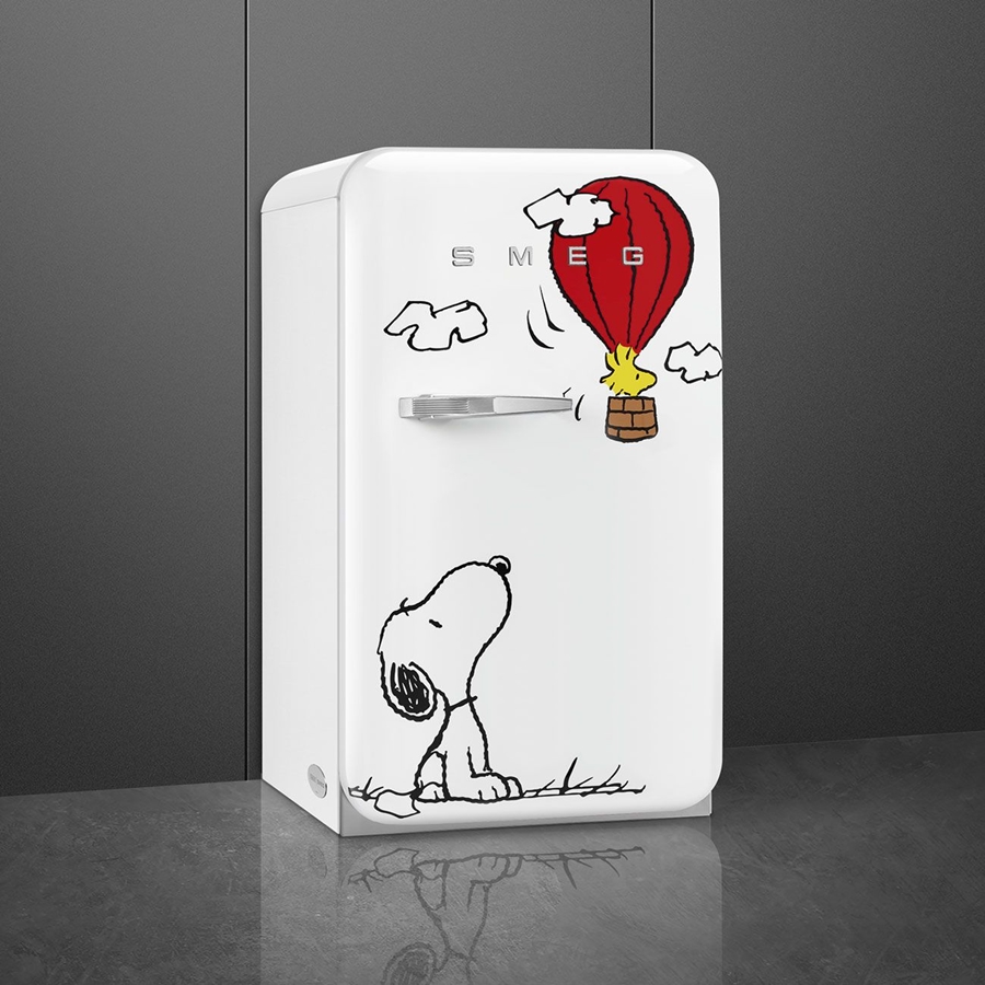 smeg-fab10rdsn6-vrijstaande-koelkast-snoopy-wit - Mammafina