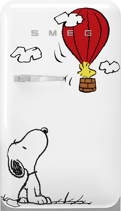 SMEG FAB10RDSN6 Vrijstaande Koelkast - Snoopy - Wit