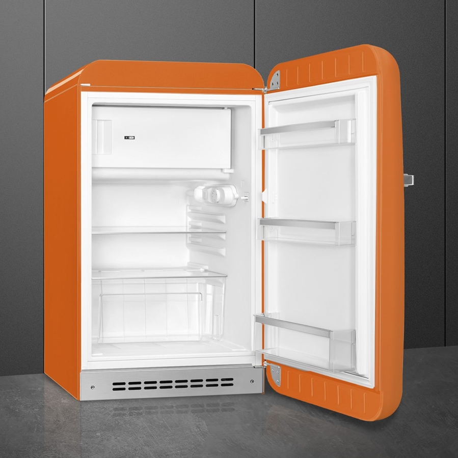 smeg-fab10ror6-koelkast-50s-style-oranje-scharnier-rechts - Mammafina