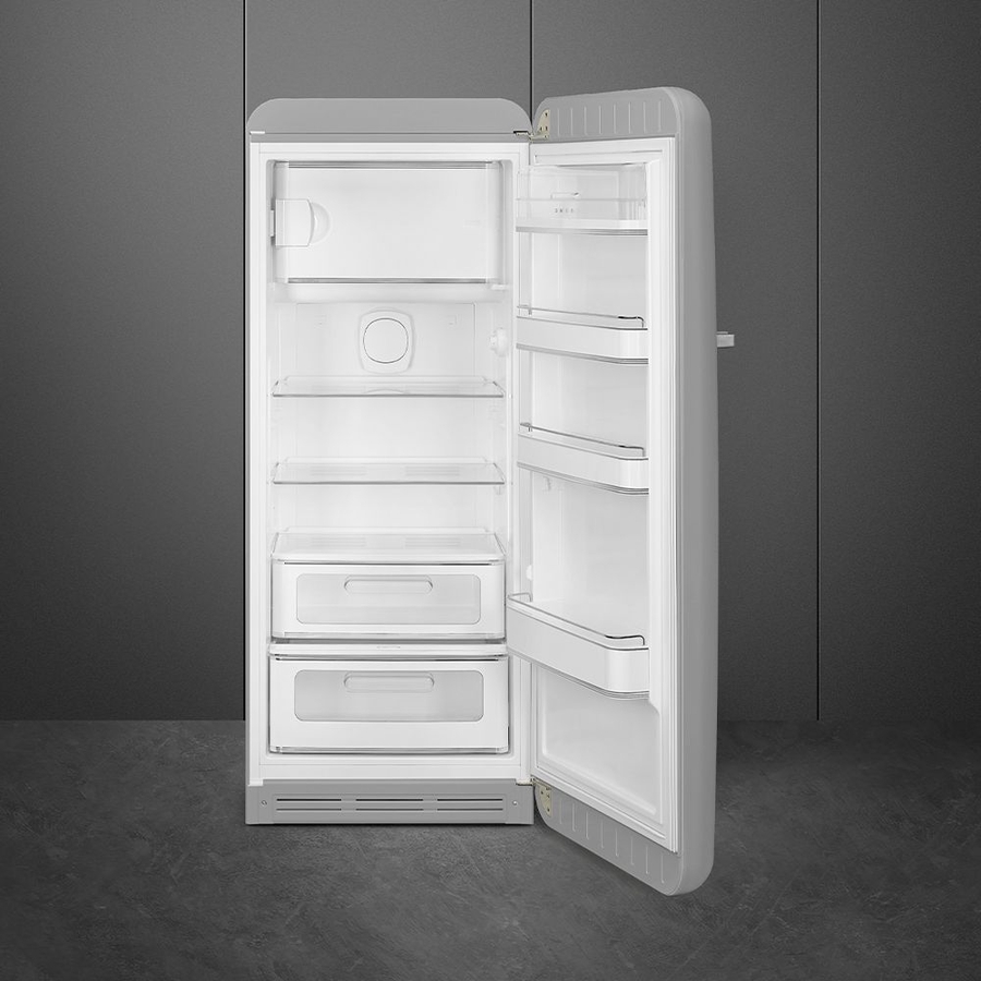 smeg-fab28lsv6-koelkast-50s-style-zilver - Mammafina