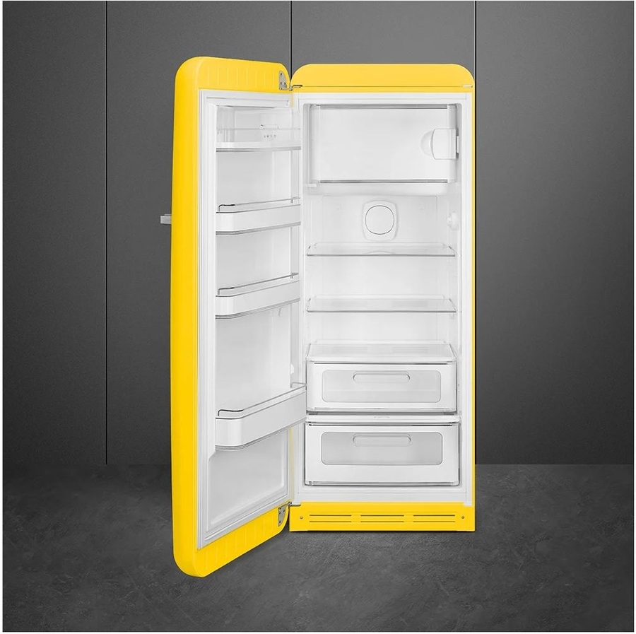 smeg-fab28lyw6-koelkast-50s-style-geel - Mammafina