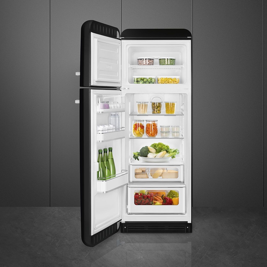 smeg-fab30lbl6-koel-vriescombinatie-50s-style-zwart - Mammafina