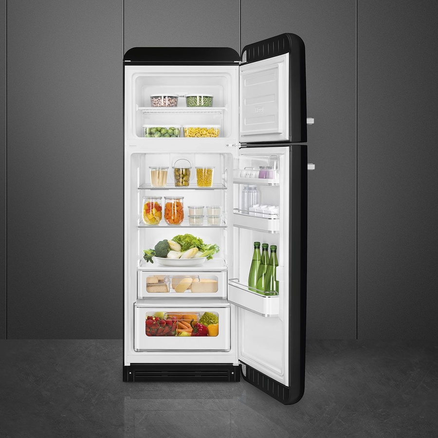smeg-fab30rbl6-koel-vriescombinatie-50s-style-zwart - Mammafina