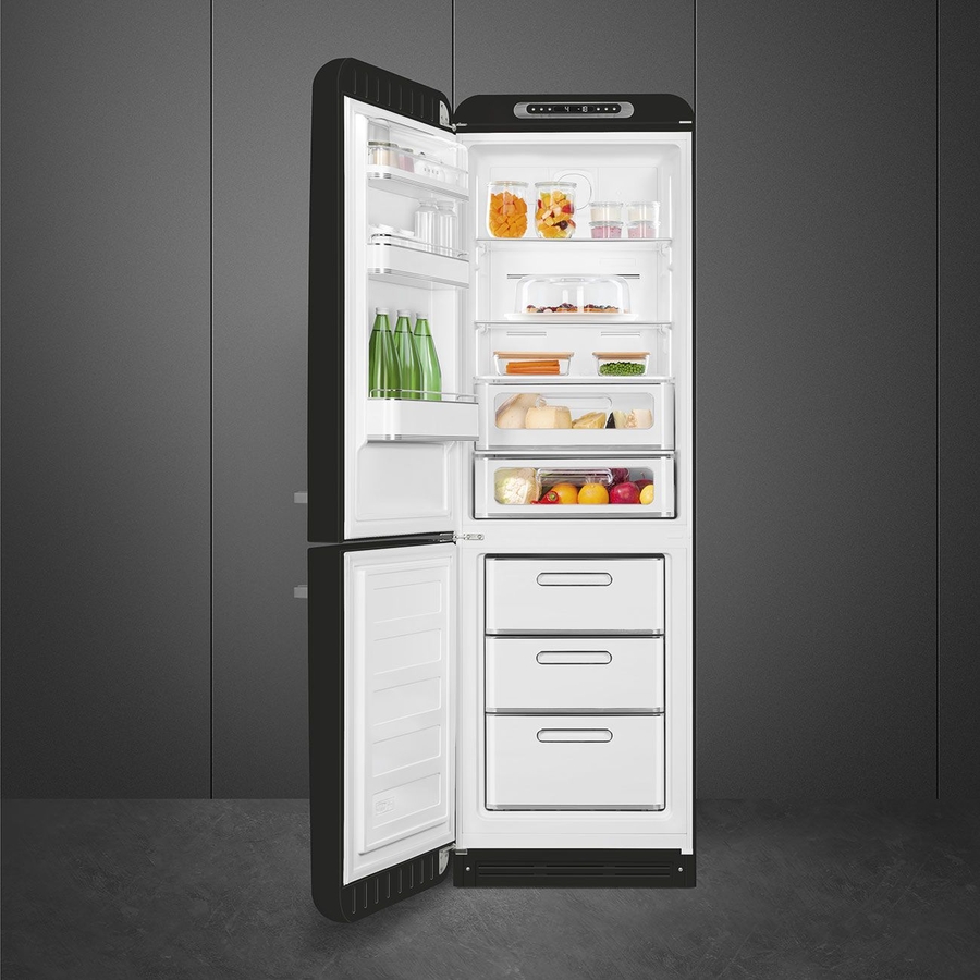 smeg-fab32lbl6-koel-vriescombinatie-50s-style-zwart - Mammafina