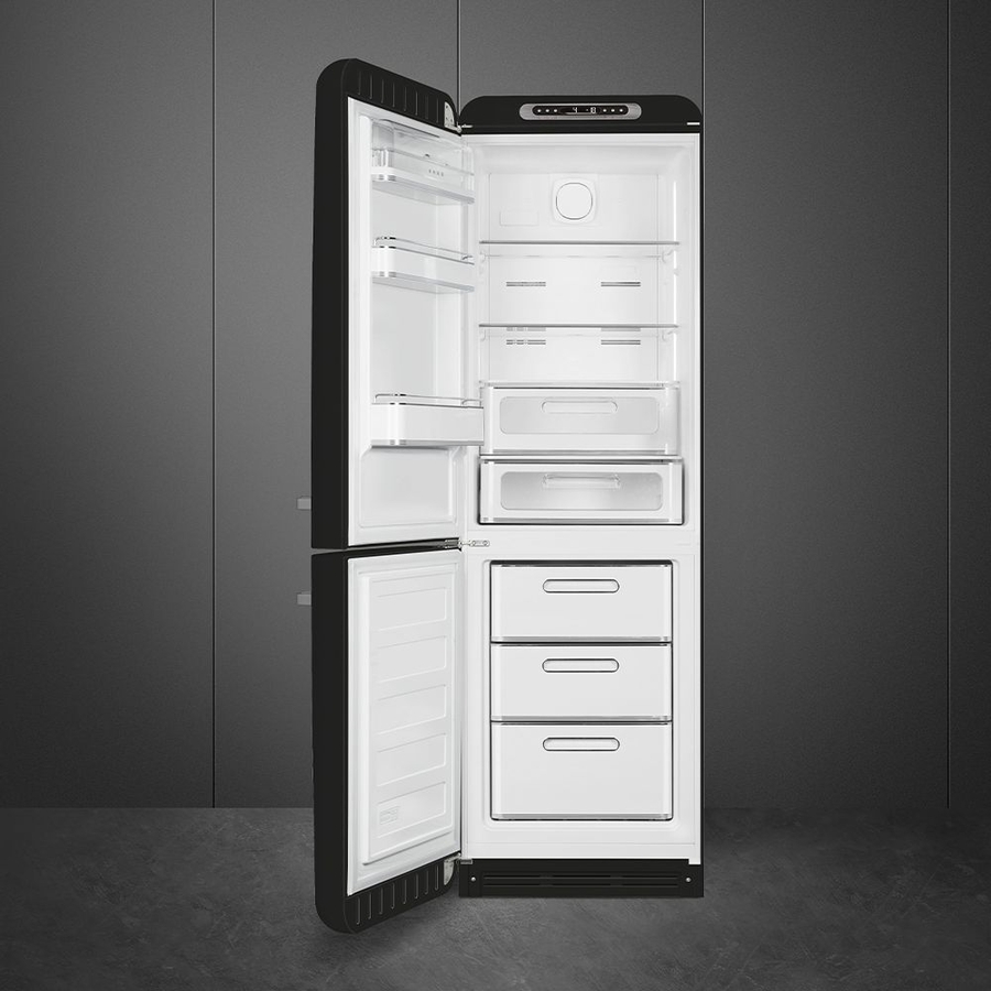 smeg-fab32lbl6-koel-vriescombinatie-50s-style-zwart - Mammafina