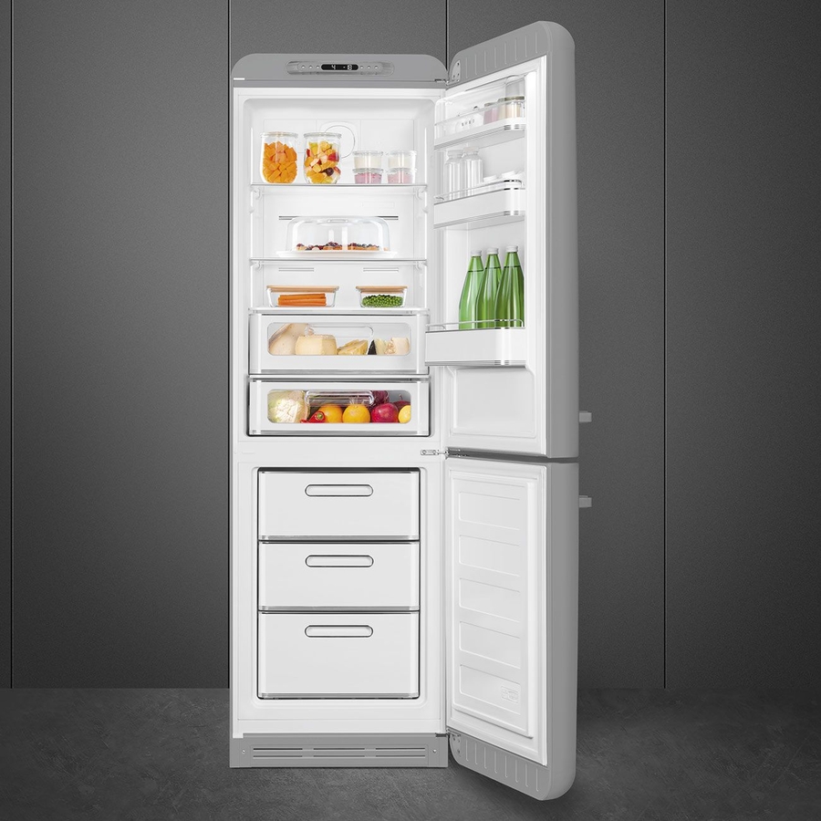 smeg-fab32rsv6-koel-vriescombinatie-50s-style-zilver - Mammafina