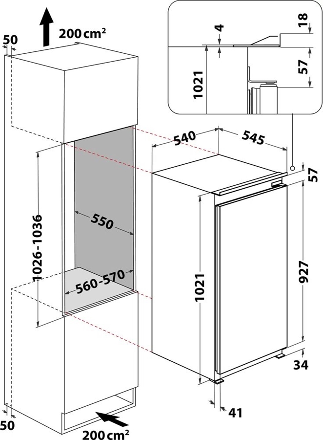 whirlpool-arg100712-inbouw-koelkast - Mammafina