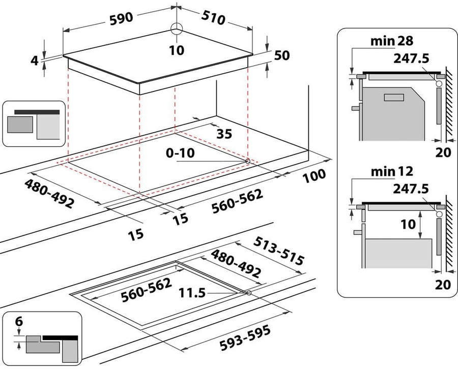 whirlpool-wtx6019dcf-inbouw-inductiekookplaat - Mammafina
